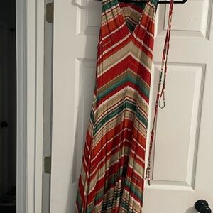 Colorful Chevron Maxi Dress
